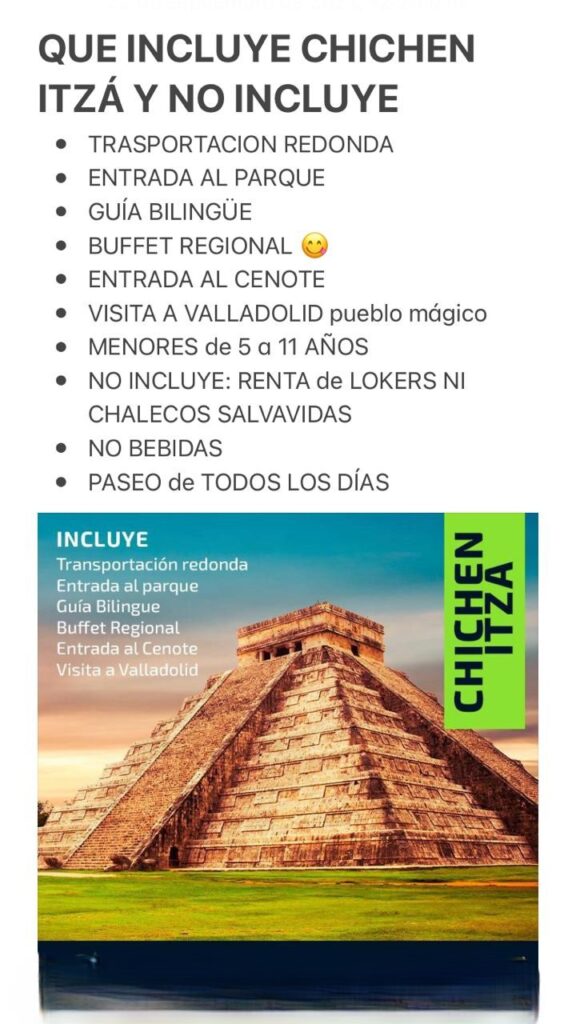 Chichen Itza 3 Tours for the price of 1